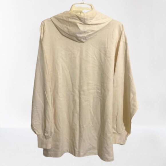 NWOT LIMITED Too Youth Boy's Lightweight Cotton Hoodie T-Shirt IVORY Size 16 - Picture 2 of 5